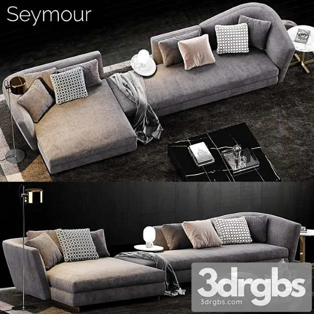 Minotti seymour sofa 2 2 3D Model Download Minotti seymour sofa 2 2 3D Model Download