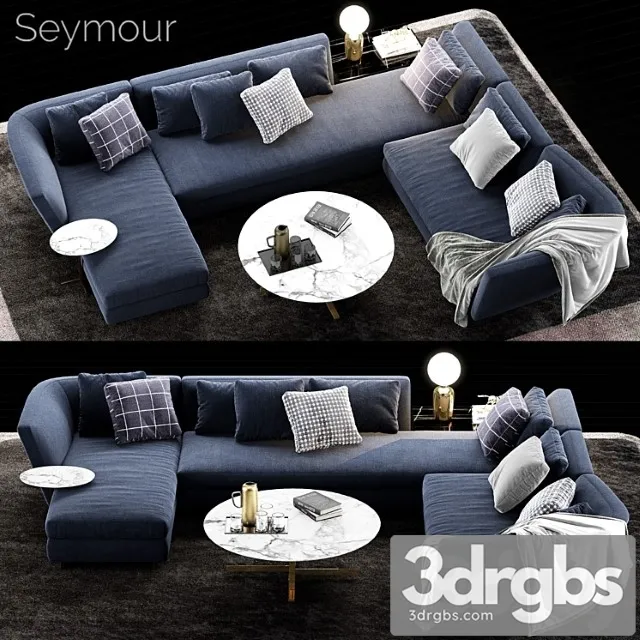 Minotti seymour sofa 3 2 3D Model Download Minotti seymour sofa 3 2 3D Model Download