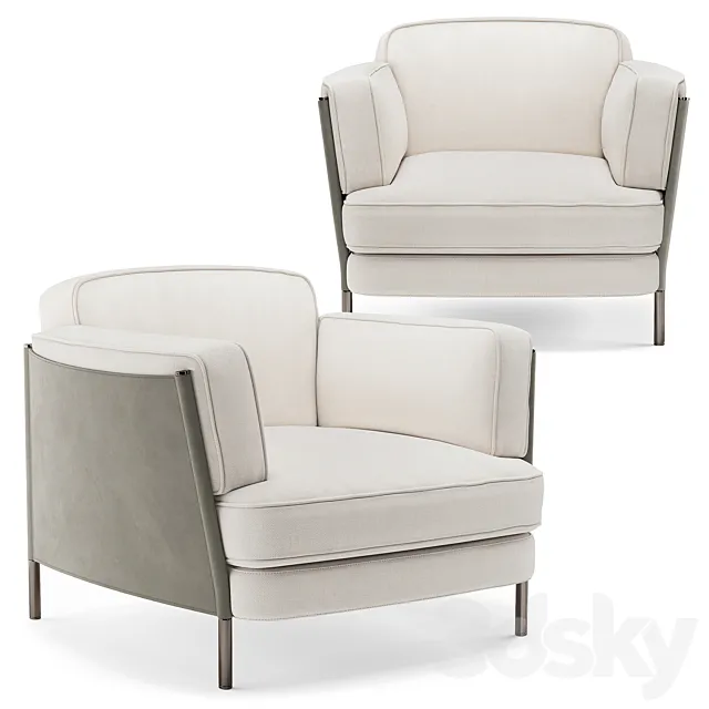 Minotti shelley armchair 3DModel