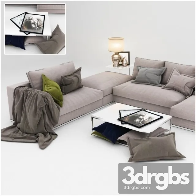 Minotti Sherman Sofa 3D Model Download Minotti Sherman Sofa 3D Model Download