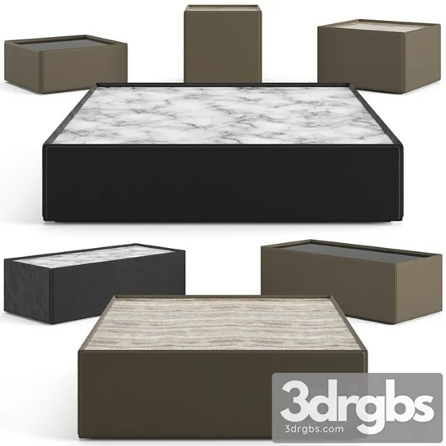 Minotti Side Coffee Tables Set 1 3D Model Download Minotti Side Coffee Tables Set 1 3D Model Download