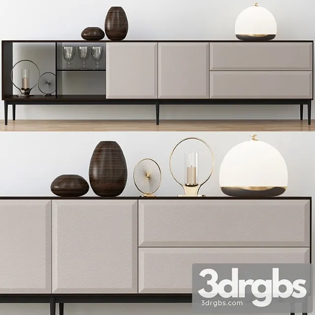 Minotti sideboard 2 3D Model Download