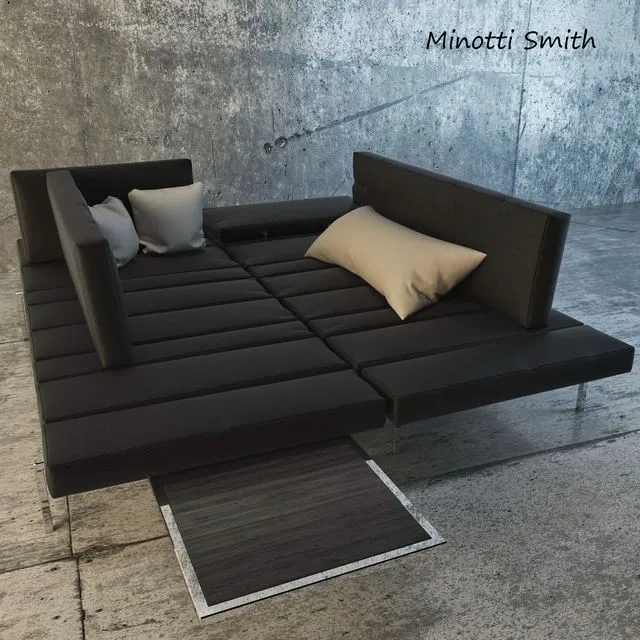 Minotti Smith Sofa 3D Model