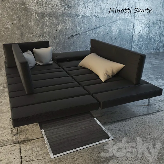 Minotti Smith Sofa 3D Model Minotti Smith Sofa 3D Model