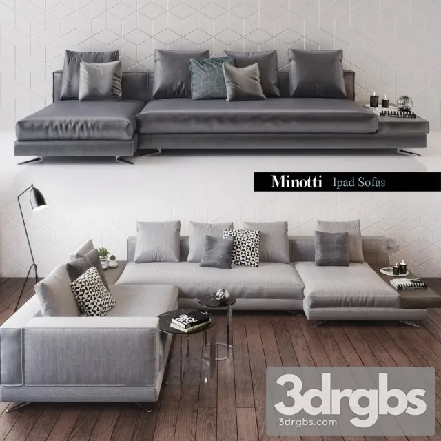 Minotti sofa 03 3D Model Download Minotti sofa 03 3D Model Download