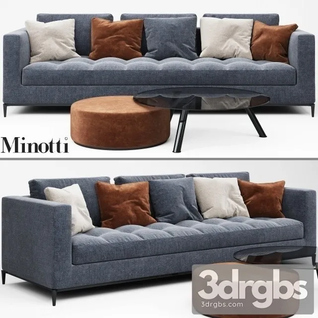 Minotti Sofa 06 3D Model Download Minotti Sofa 06 3D Model Download