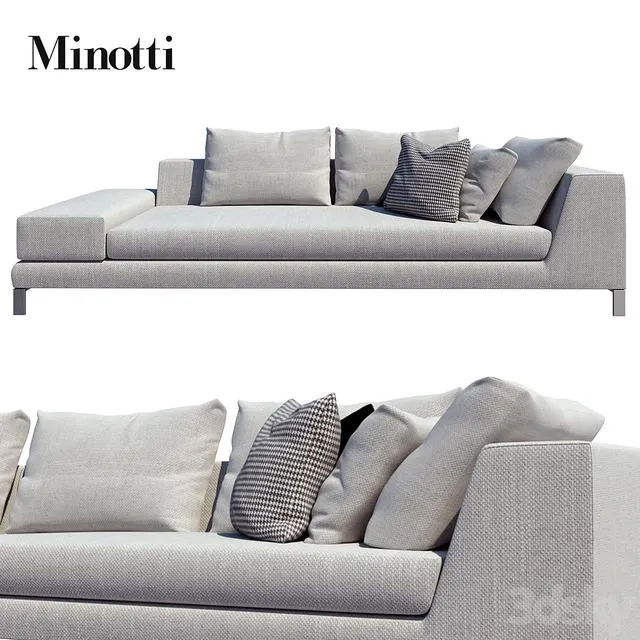 Minotti sofas hamilton islands compositions 01 3D Model Minotti sofas hamilton islands compositions 01 3D Model