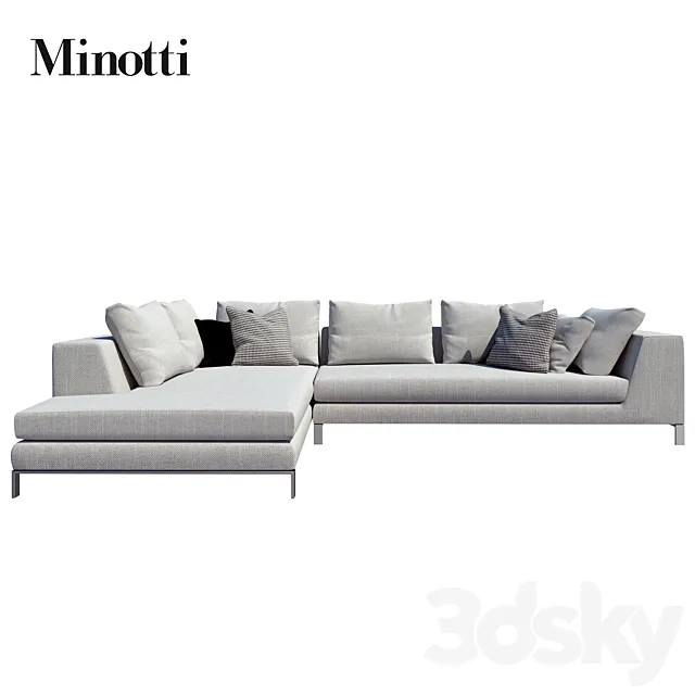 minotti sofas hamilton islands compositions 02 3DModel minotti sofas hamilton islands compositions 02 3DModel