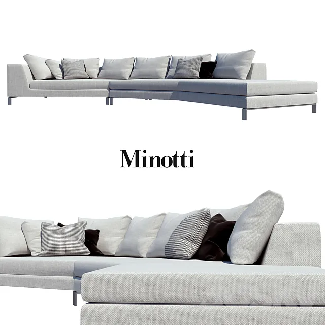minotti sofas hamilton islands compositions 04 3DModel minotti sofas hamilton islands compositions 04 3DModel