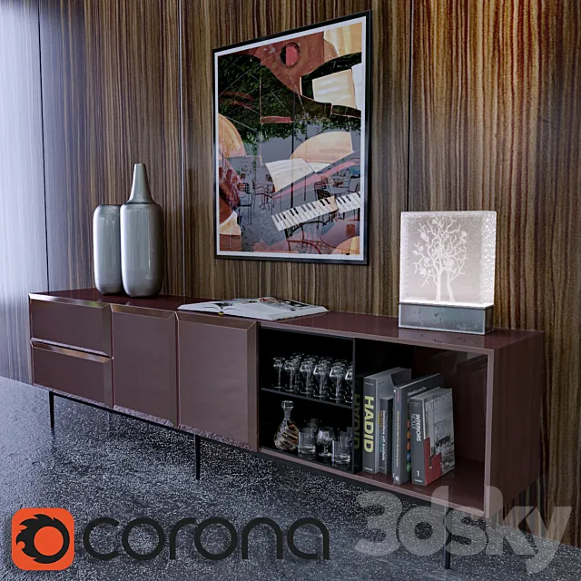 MINOTTI SPACE CONSOL 3D Model