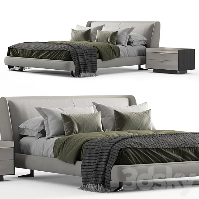 minotti spencer bed 3DModel minotti spencer bed 3DModel