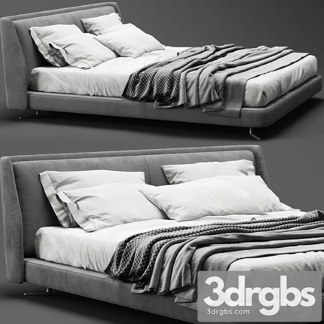 Minotti spencer bed_3 2 3D Model Download
