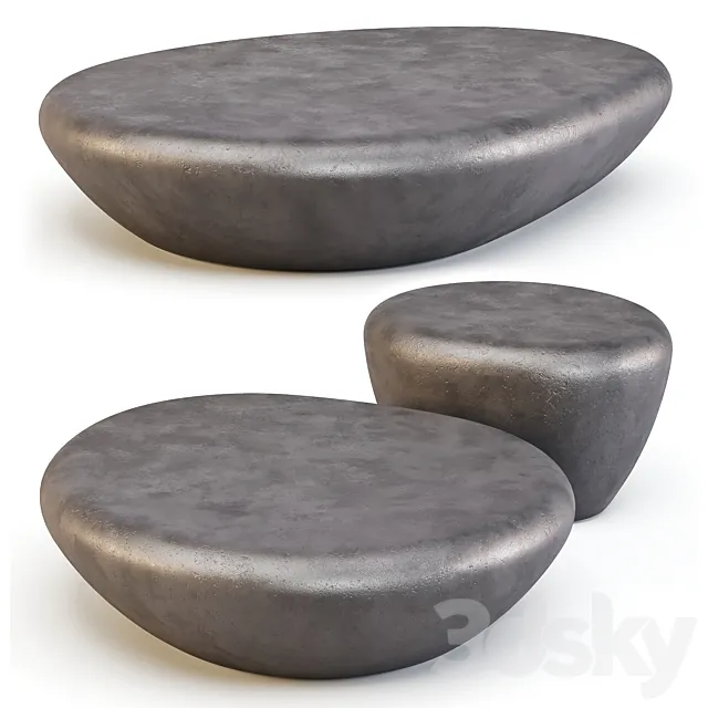 Minotti: Stony – Coffee Tables 3D Model