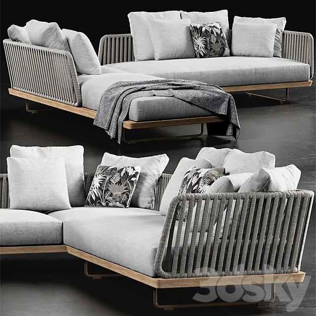 Minotti sunray 3D Model Minotti sunray 3D Model