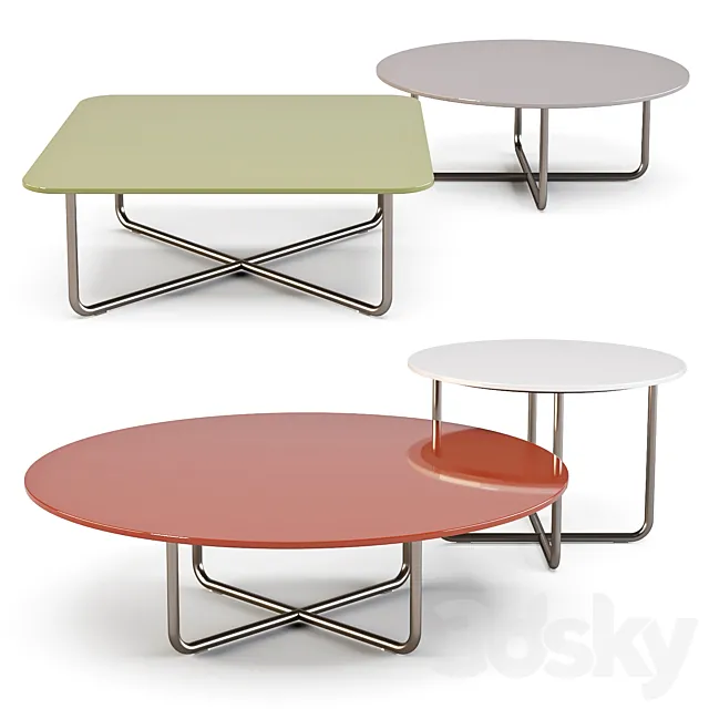 Minotti: Sunray Meg – Coffee Tables 3DModel Minotti: Sunray Meg – Coffee Tables 3DModel