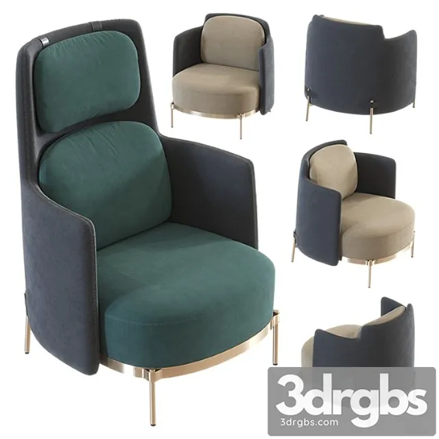 Minotti tape Set 2 3D Model Download Minotti tape Set 2 3D Model Download