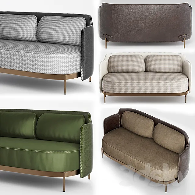 minotti tape sofa 3D Model
