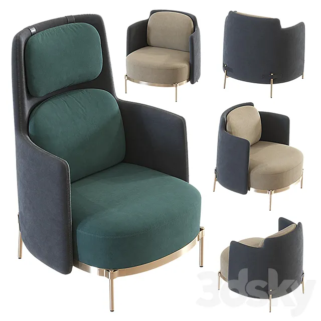 Minotti Tape_Set 2 3DModel Minotti Tape_Set 2 3DModel