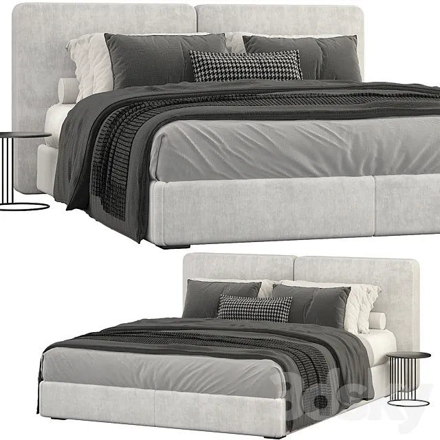 Minotti tatlin bed 3D Model Minotti tatlin bed 3D Model