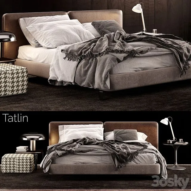 Minotti Tatlin Bed 3D Model