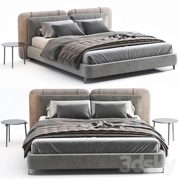 minotti tatlin flat bed 3D Model Free Download