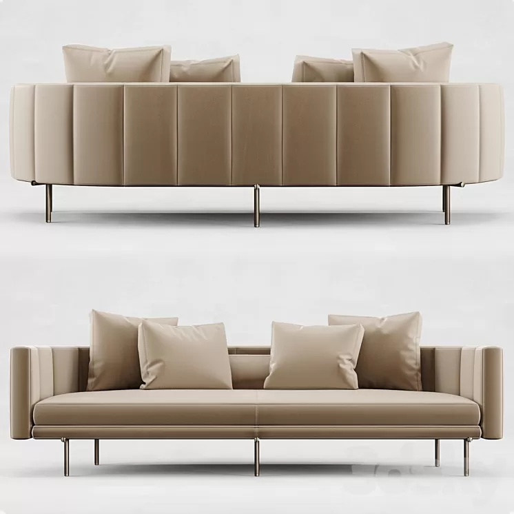 Minotti tori sofa 3D Model Minotti tori sofa 3D Model