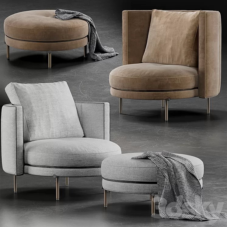 Minotti Torii 3D Model Minotti Torii 3D Model