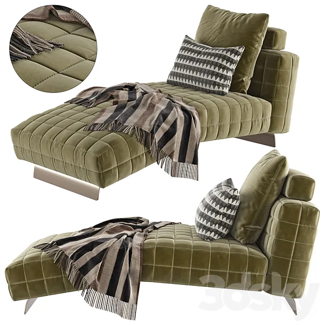 Minotti Twiggy Comfort Couch 3D Model Minotti Twiggy Comfort Couch 3D Model