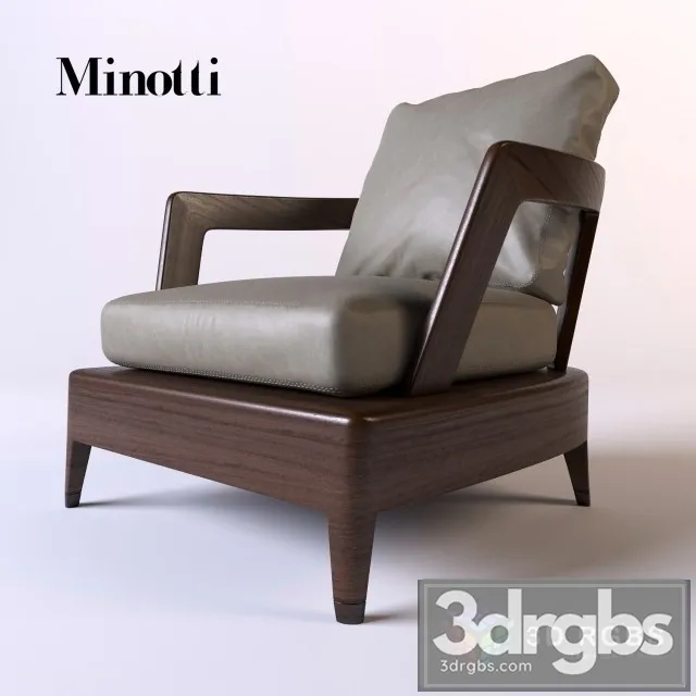 Minotti Virginia Armchair 3D Model Download Minotti Virginia Armchair 3D Model Download