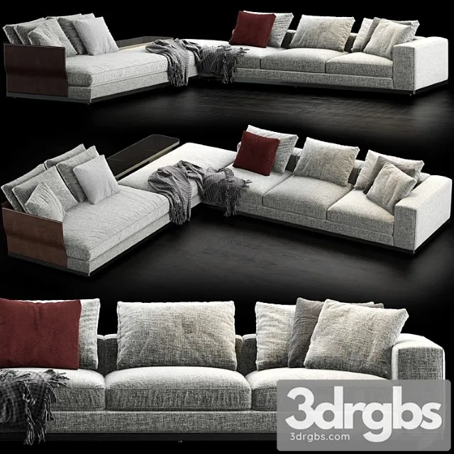 Minotti west sofa 1 2 3D Model Download Minotti west sofa 1 2 3D Model Download