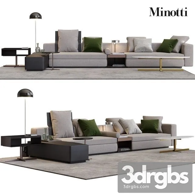 Minotti Yang Sofa 01 3D Model Download Minotti Yang Sofa 01 3D Model Download