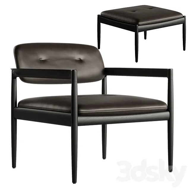 Minotti Yoko armchair 3D Model