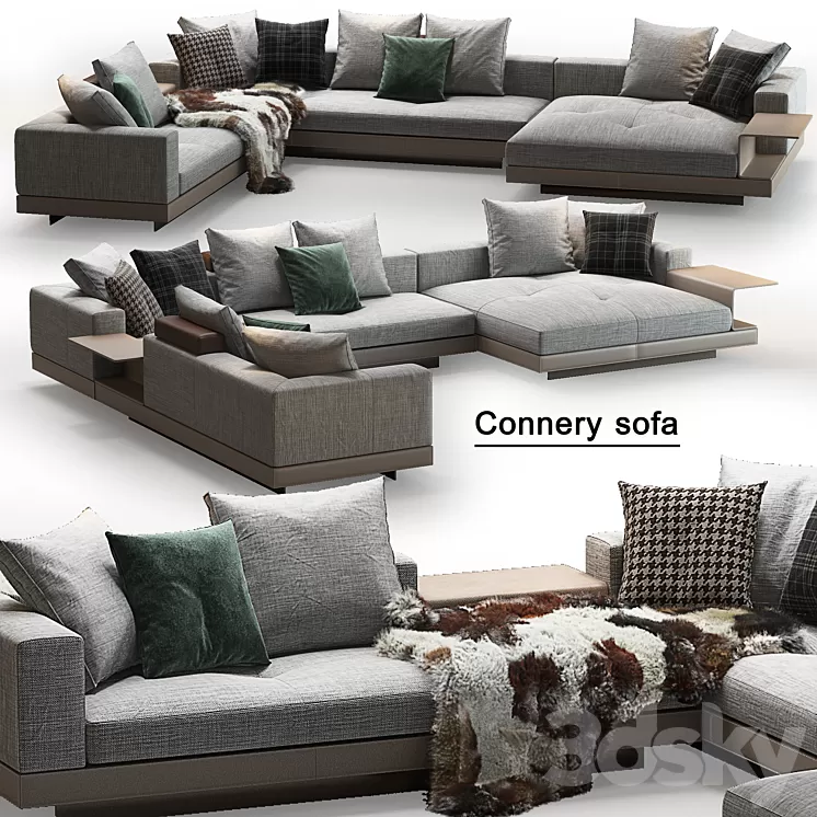 Minotti_Connery sofa 02 3D Model Free Download