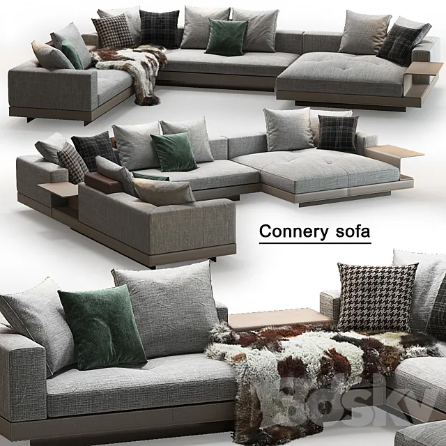 Minotti_Connery sofa 02 3DModel Minotti_Connery sofa 02 3DModel