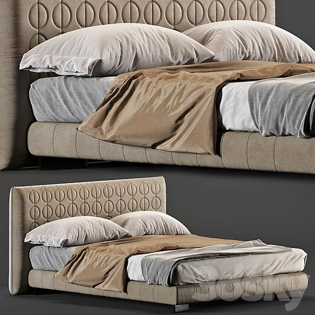 Minotti_Curtis_Bed 3DModel Minotti_Curtis_Bed 3DModel