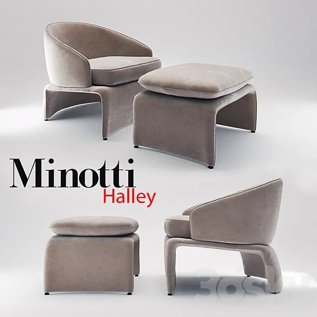 Minotti_Halley 3D Model