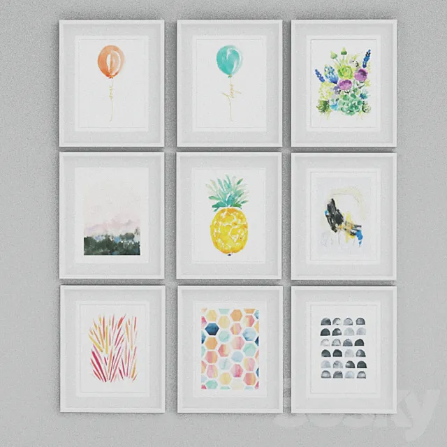 Minted for west elm 3D Model Minted for west elm 3D Model