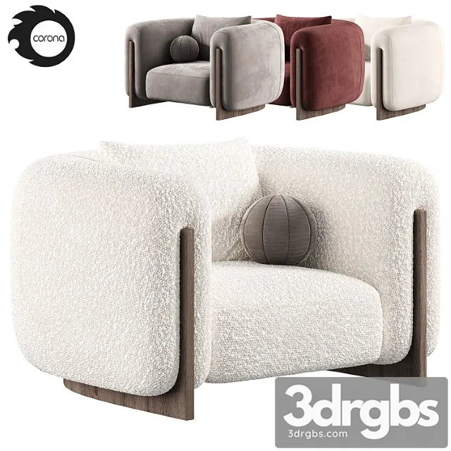 Minuit armchair by stephane parmentier armchairs 3D Model Download Minuit armchair by stephane parmentier armchairs 3D Model Download