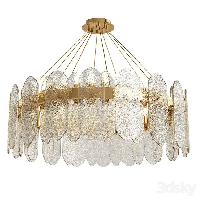 mirabelle blurry crystal modern chandelier 3D Model mirabelle blurry crystal modern chandelier 3D Model