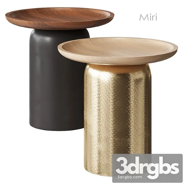 Miri Side Table West Elm 3D Model Download Miri Side Table West Elm 3D Model Download