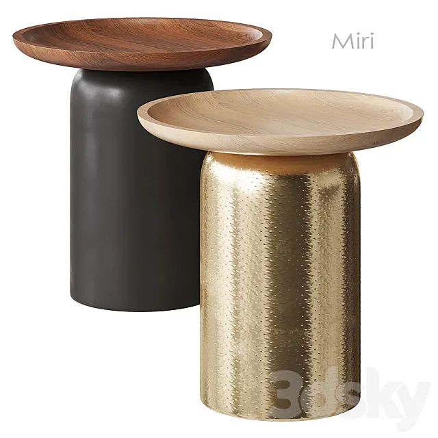 Miri Side Table West Elm 3DModel Miri Side Table West Elm 3DModel
