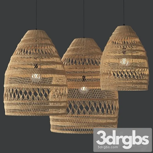 Miriam rattan pendant 3D Model Download