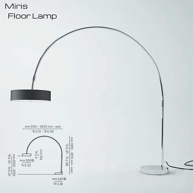 Miris Floor Lamp 3D Model Miris Floor Lamp 3D Model