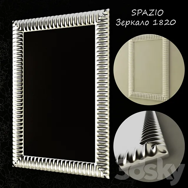 Mirror 1820 Tarocco Vaccari 3D Model Mirror 1820 Tarocco Vaccari 3D Model