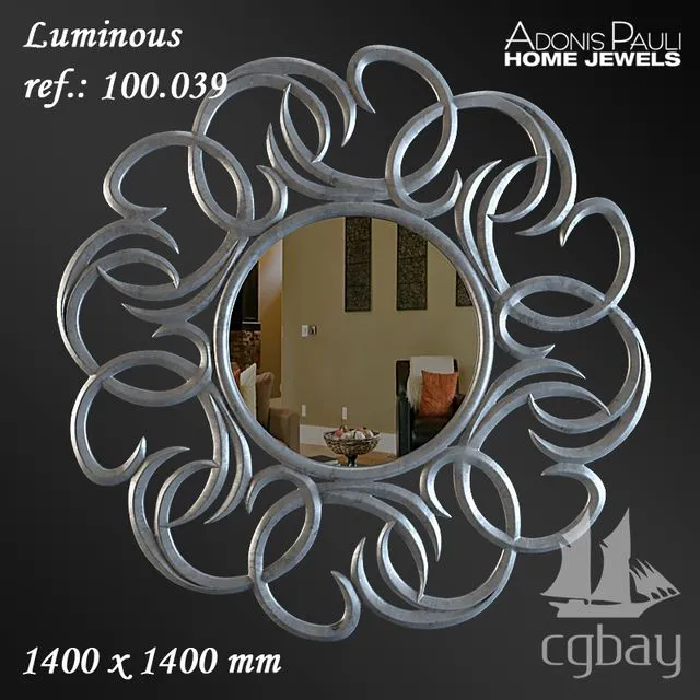 Mirror Adonis Pauli Luminous 3D Model Mirror Adonis Pauli Luminous 3D Model