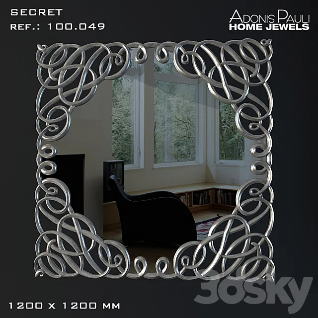 Mirror Adonis Pauli Secret 3D Model Mirror Adonis Pauli Secret 3D Model