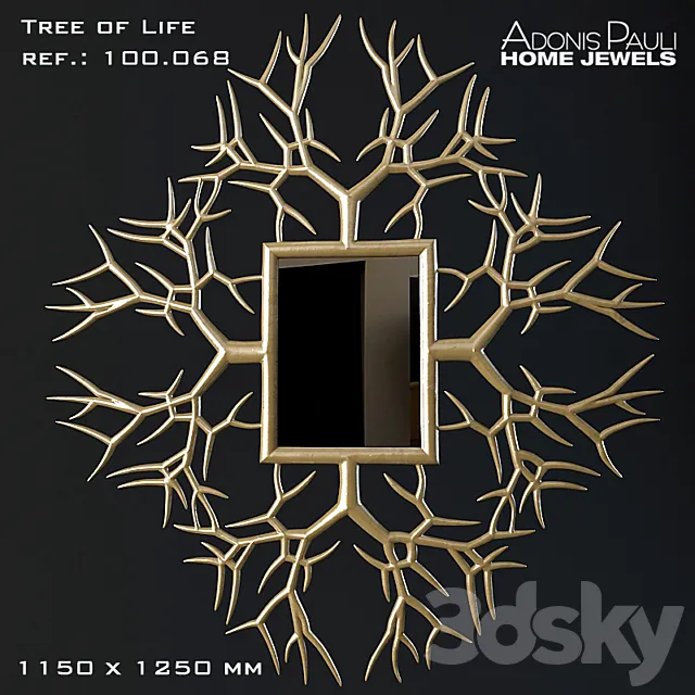 Mirror Adonis Pauli Tree of Life 3D Model Mirror Adonis Pauli Tree of Life 3D Model