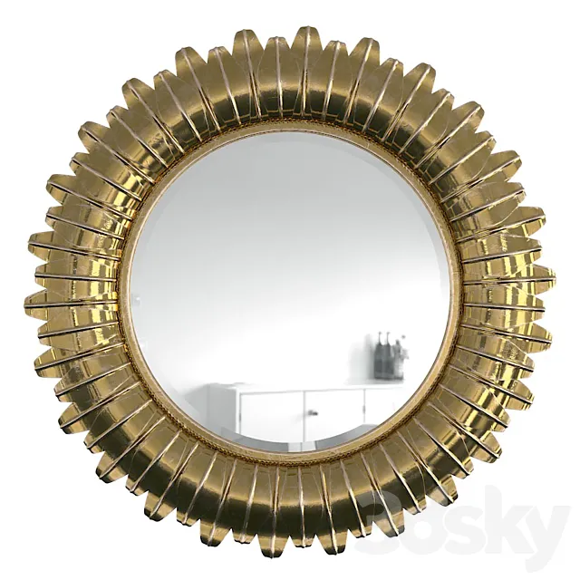 Mirror Arles Sunburst 3D Model