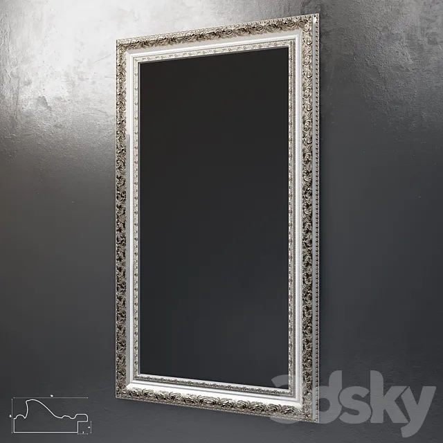 Mirror (baguette art.BR 1034) 3D Model Mirror (baguette art.BR 1034) 3D Model