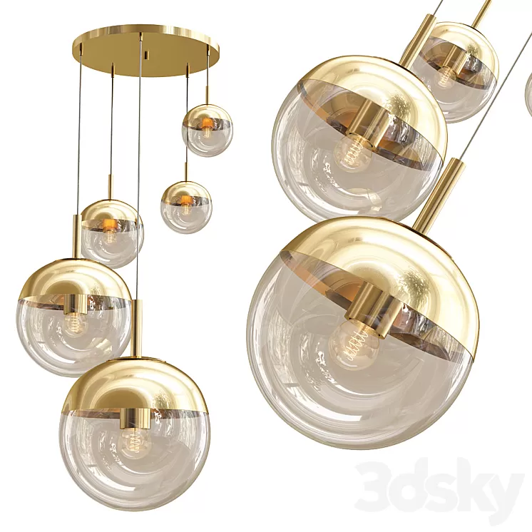 Mirror Ball Gold 5 3D Model Mirror Ball Gold 5 3D Model